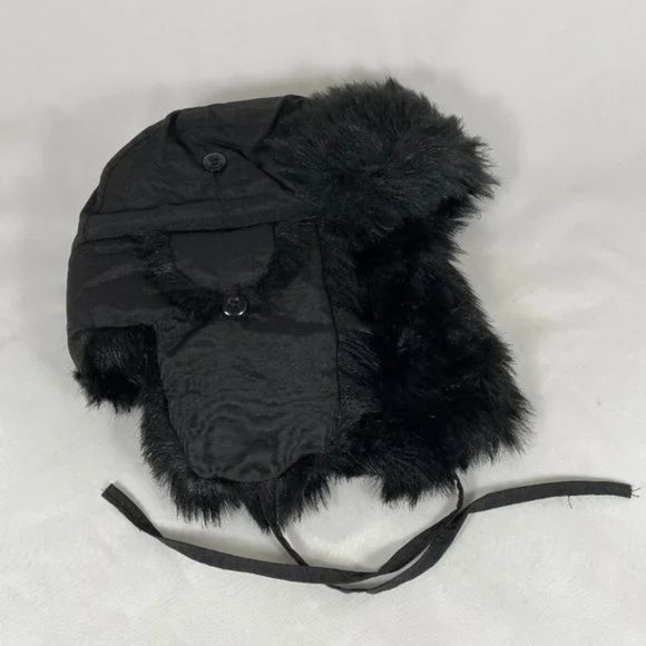 Scala Pronto Trapper Aviator Bomber Black Winter Hat - Picture 5 of 7
